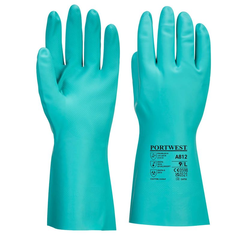 GUANTI PROTEZIONE CHIMICA NITROSAFE PLUS - CONF. 12 PZ