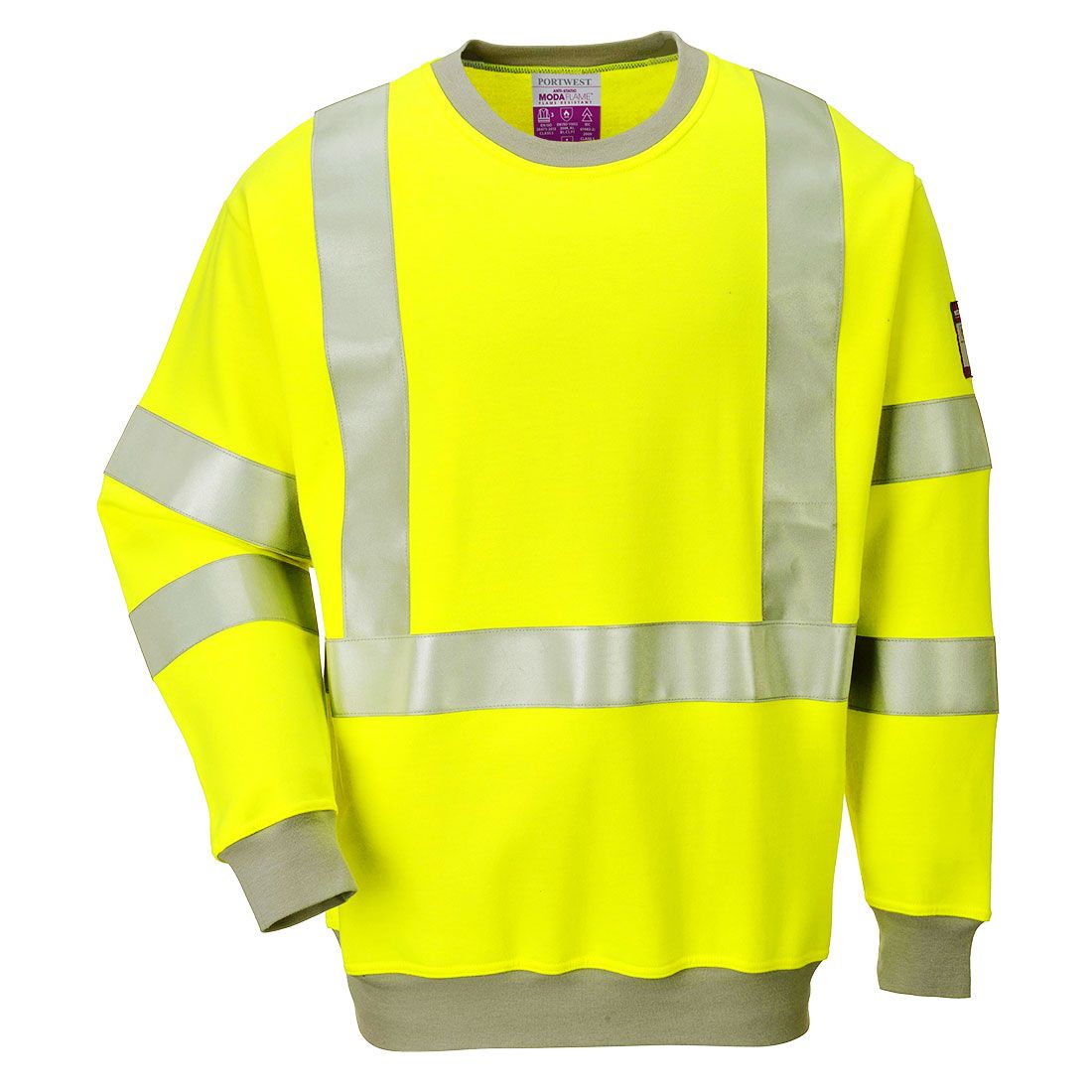 FELPA HI-VIS ANTISTETICA E IGNIFUGA