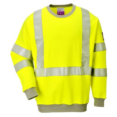 FELPA HI-VIS ANTISTETICA E IGNIFUGA