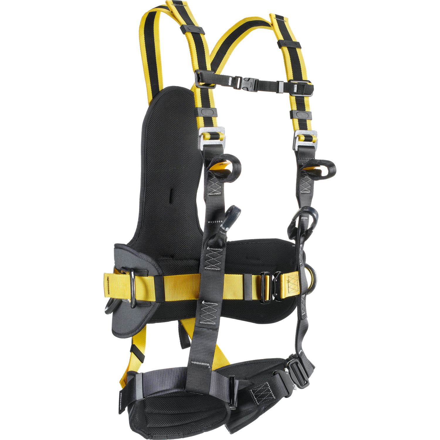 IMBRACUTRA ANTICADUTA POLIVALENTE CON 2 PUNTI DI ATTACCO STERNALI E 1 DORSALE + CINTURA DI POSIZIONAMENTO SUL LAVORO CON COSCIALI DI SOSTEGNO - EAGLE FLEX
