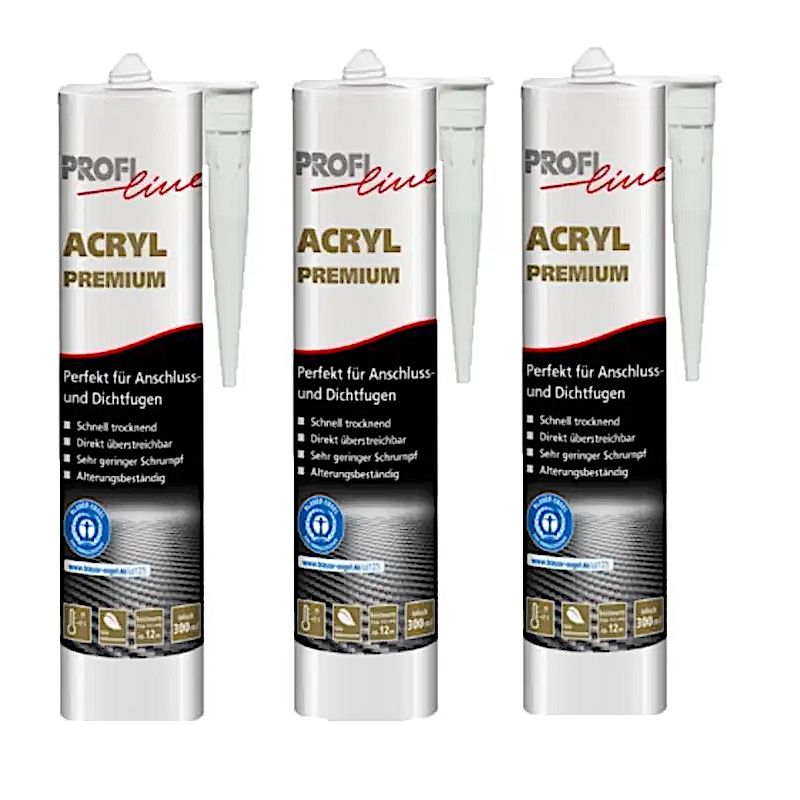 PROFIline Acryl Premium 3 x 300 ml weiss