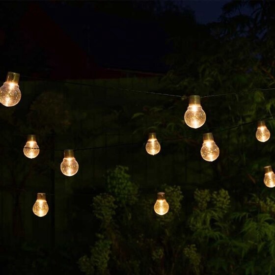 20 Festoon Solar String Lights