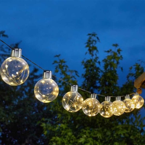365 Solar 10 Firefly Orb String Lights