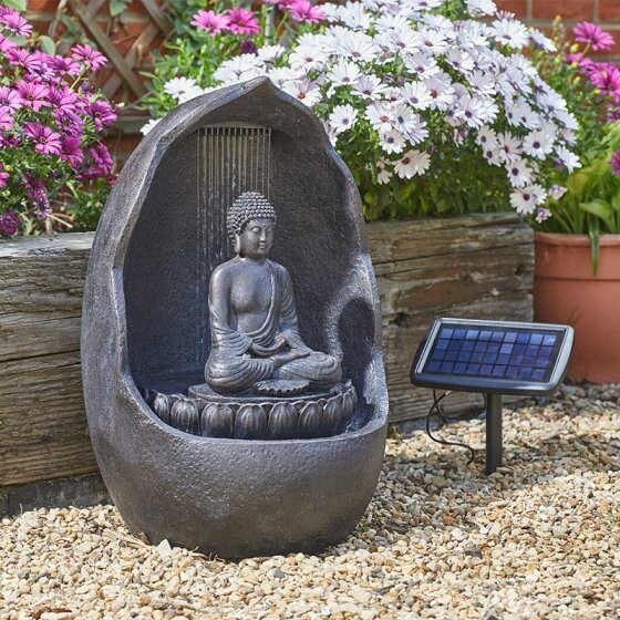 Buddha Hybrid Solar Water Feature