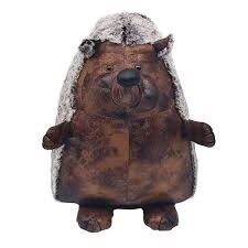 Hedgehog Faux Leather Doorstop