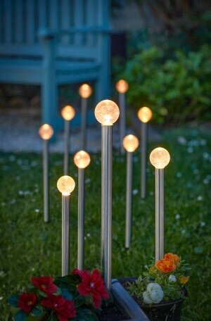 10 Glowball Stake Lights