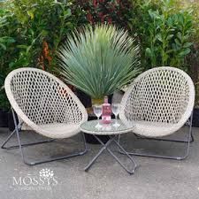 Faux Rattan Folding Lounge Set