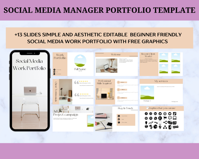 Portfolio Template: Social Media Manager