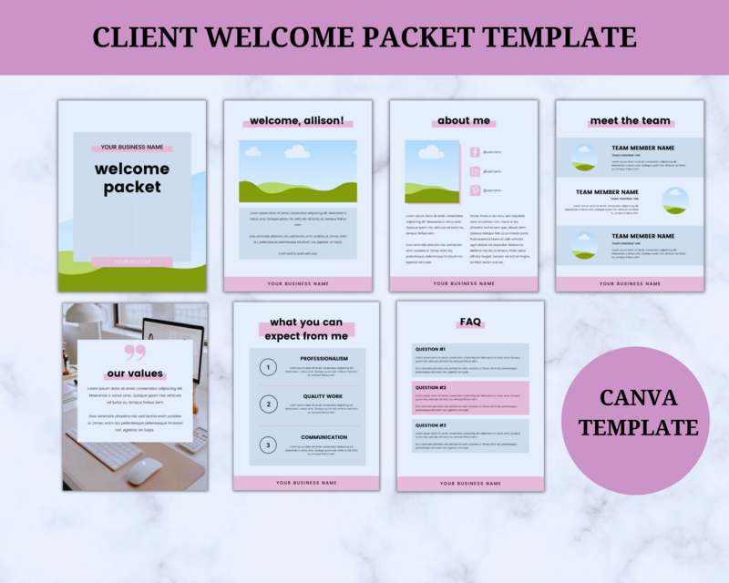 Social Media Manager Client Welcome Packet Template