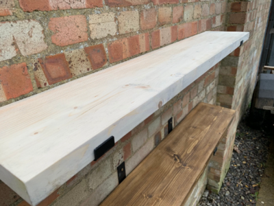 Scaffold Board Shelves with brackets! 225mm deep