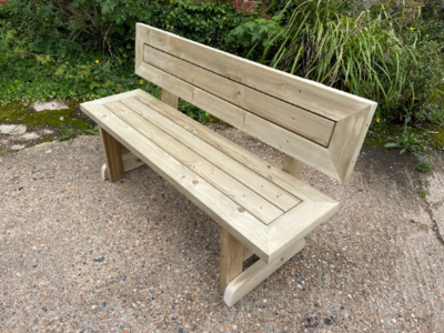 Standard Garden Bench with Back