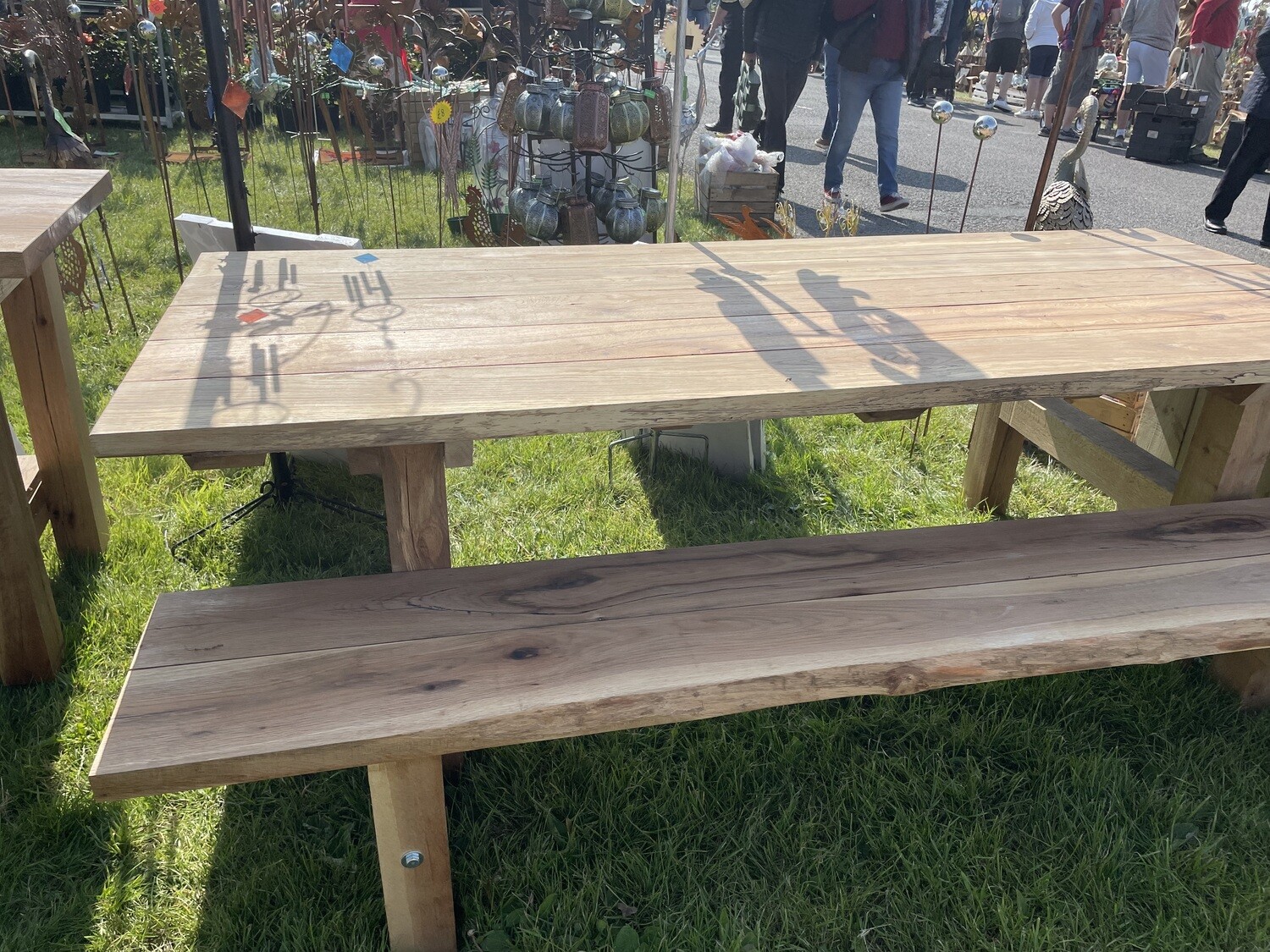 Oak outdoor table deals