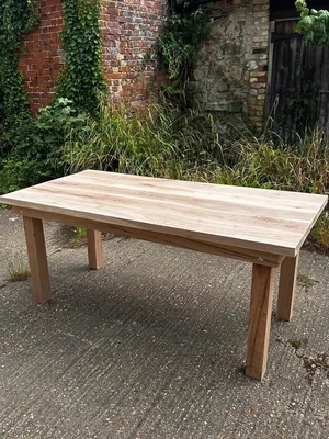 Outdoor oak table