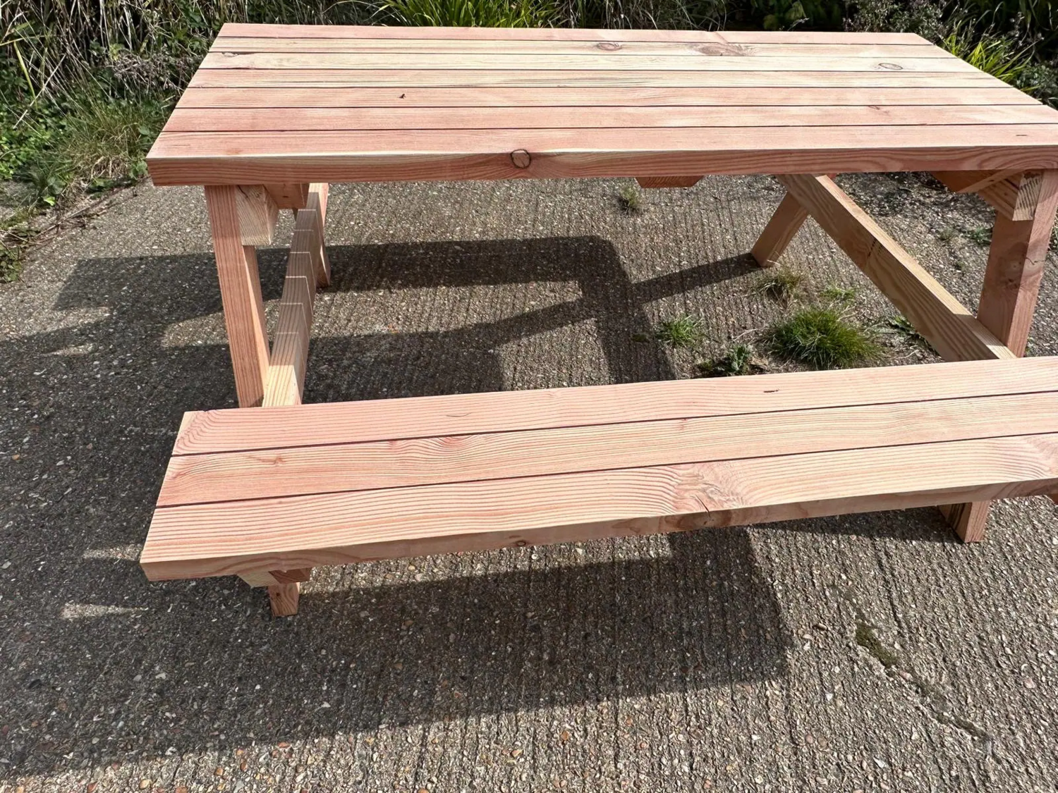Douglas Fir Outdoor Garden Heavy Duty Picnic Table