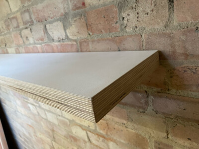 Birch Wood Ply Shelves with Alcove Brackets - 300mm deep