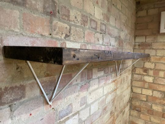 Scaffold Board Shelves with Prism Brackets