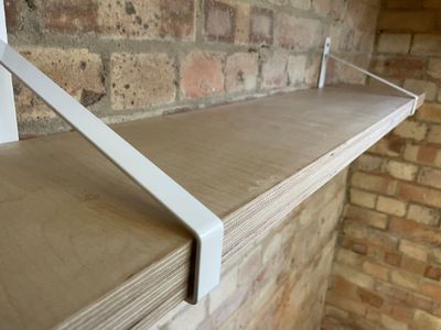 Birch Wood Ply Shelves with Suspense Brackets