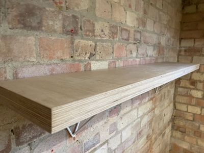 Birch Wood Ply Shelves with Prism Brackets