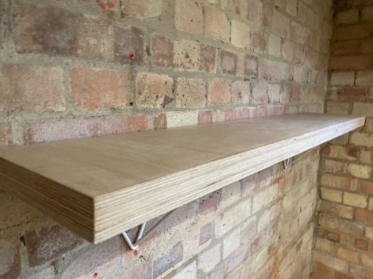 Birch Wood Ply Shelves with Prism Brackets