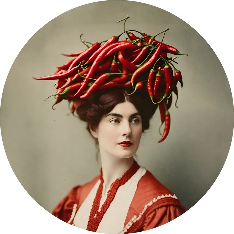 Chily Peppers Plate