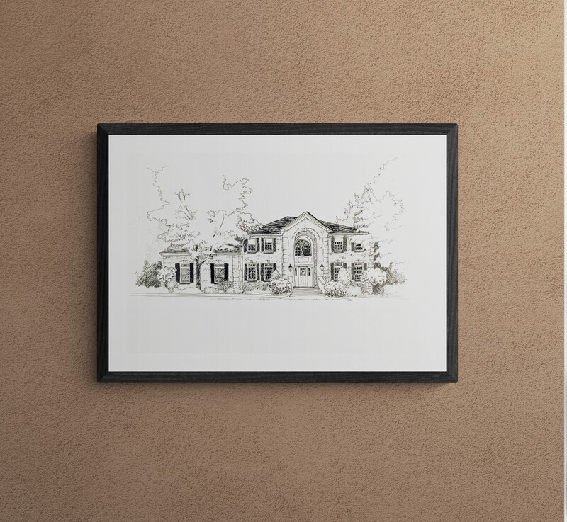 8x10 Ink Drawing