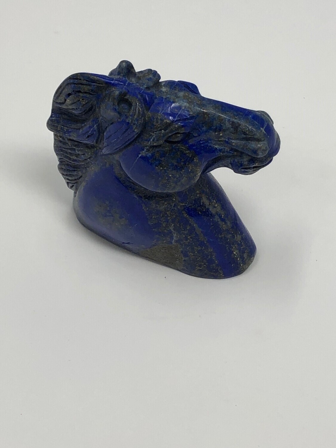 Tête de cheval en Lapis-lazuli