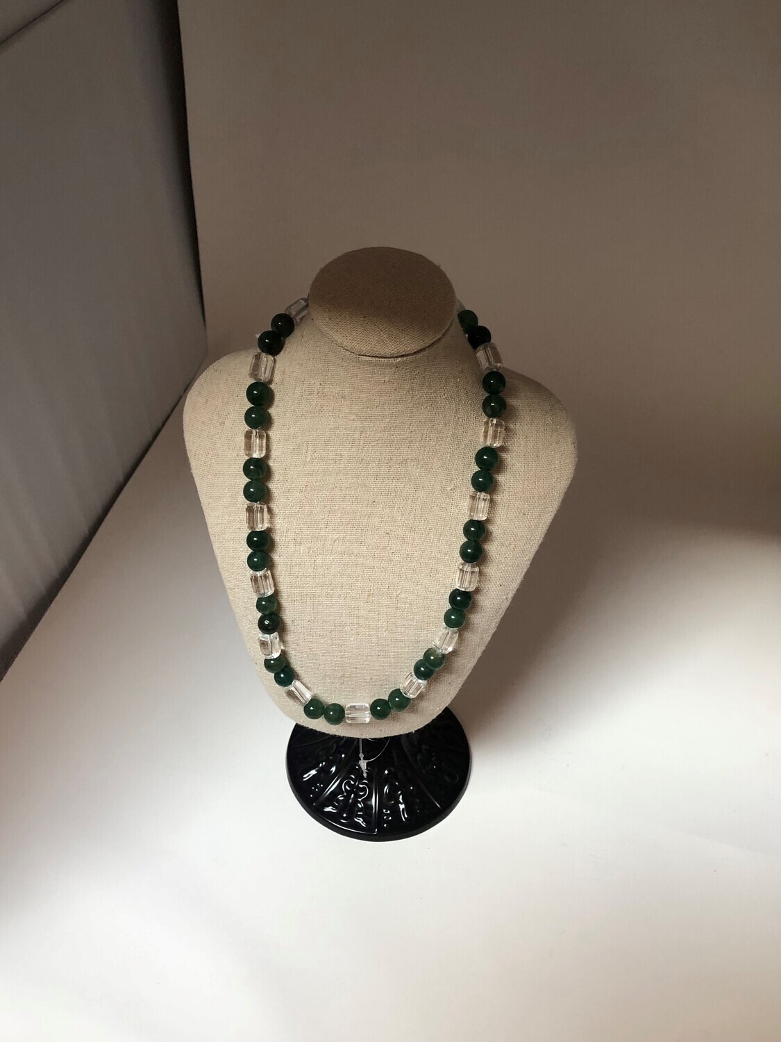 collier aventurine et quarzt