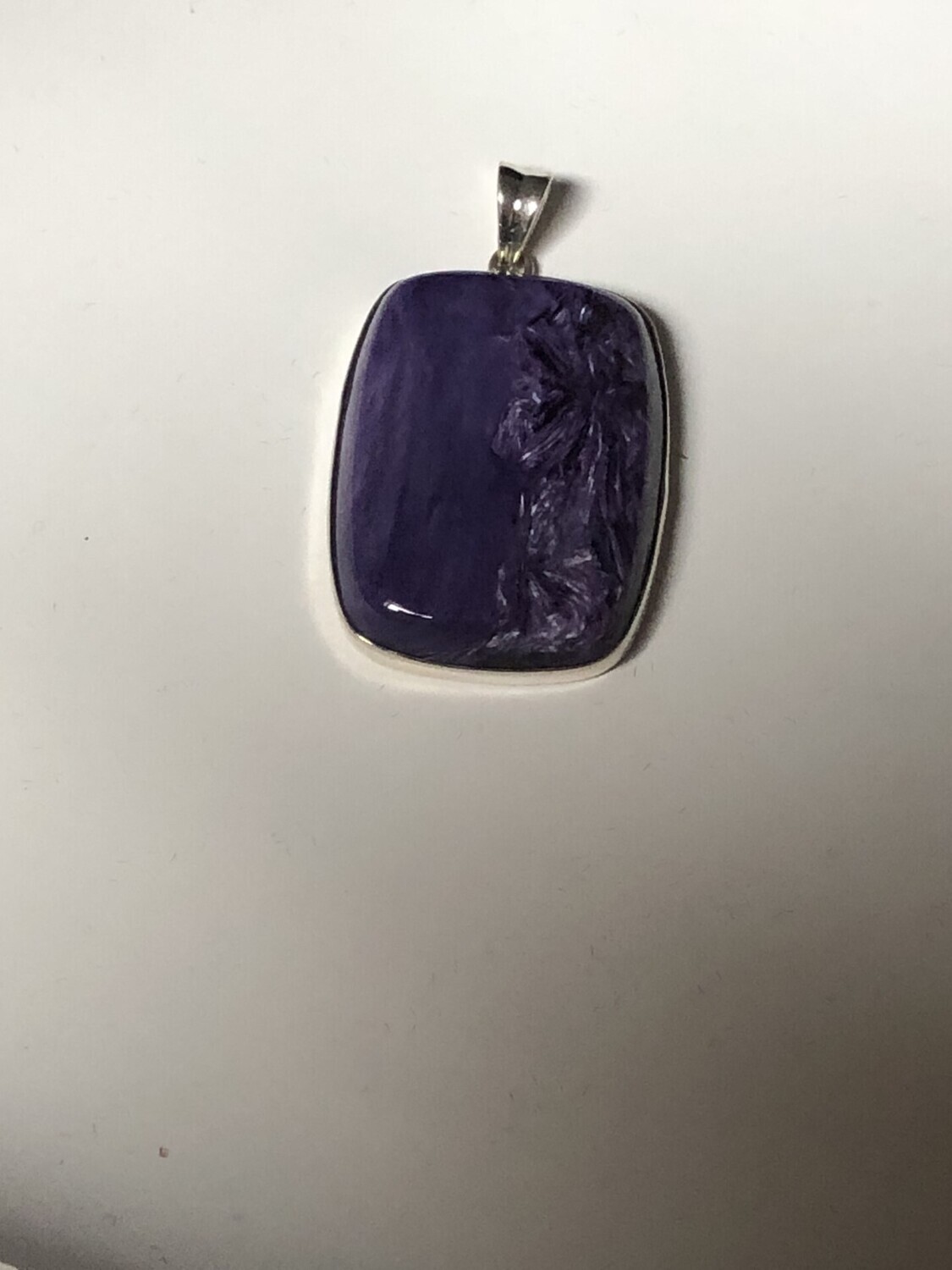 pendentif charoit monté sur argent