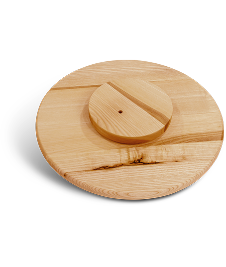 Plateau tournant en bois massif