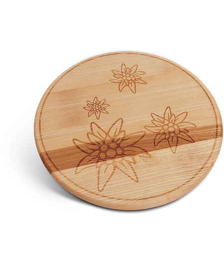 Plateau tournant en bois massif