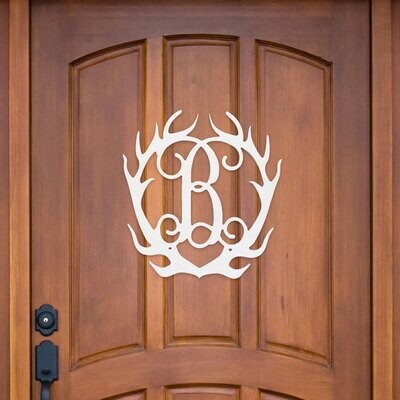 Antler Wooden Monogram