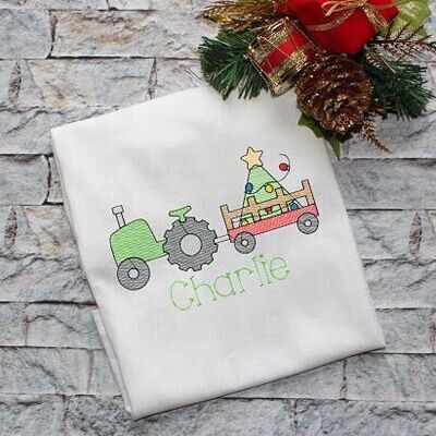 Christmas Tractor and Tree