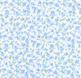 Mini Blue Floral Fabric