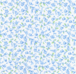 Blue Floral Fabric