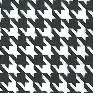 Black Houndstooth Fabric Large