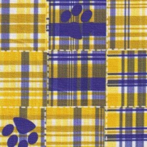 LSU Tiger Paw Fabric