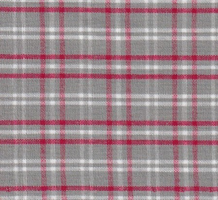 Red and Grey Plaid Fabric
