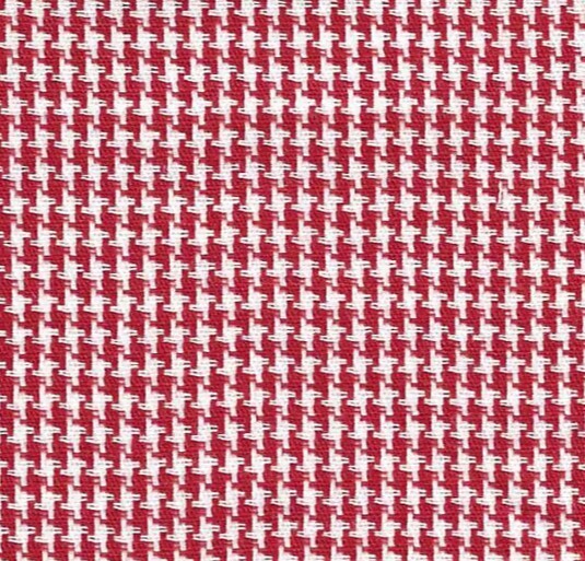 Red Houndstooth Fabric
