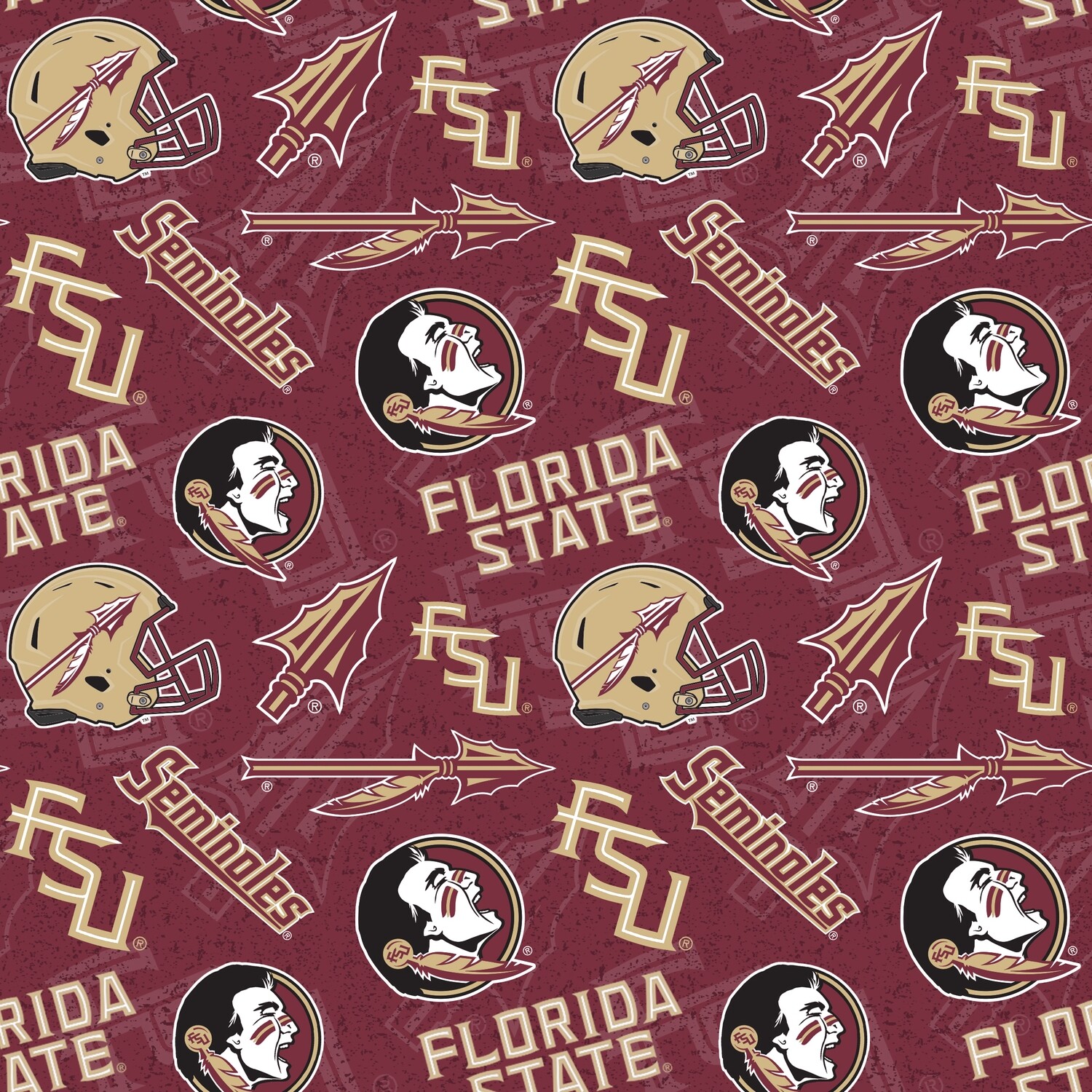 Florida State Tone on Tone Fabric