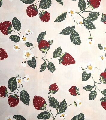Strawberry Floral Fabric