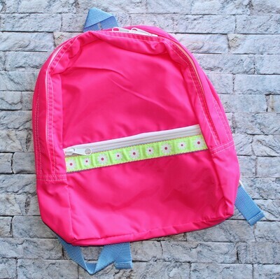 Hot Pink Nylon Toddler Backpack