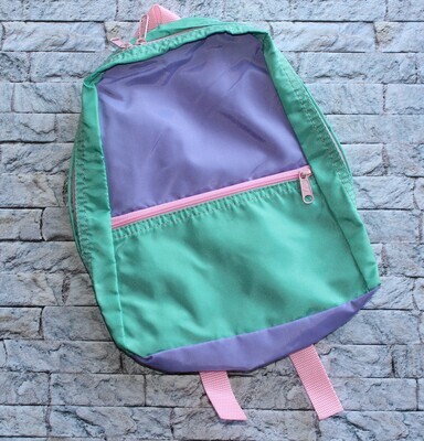 Pastel Tri Color Nylon Toddler Backpack