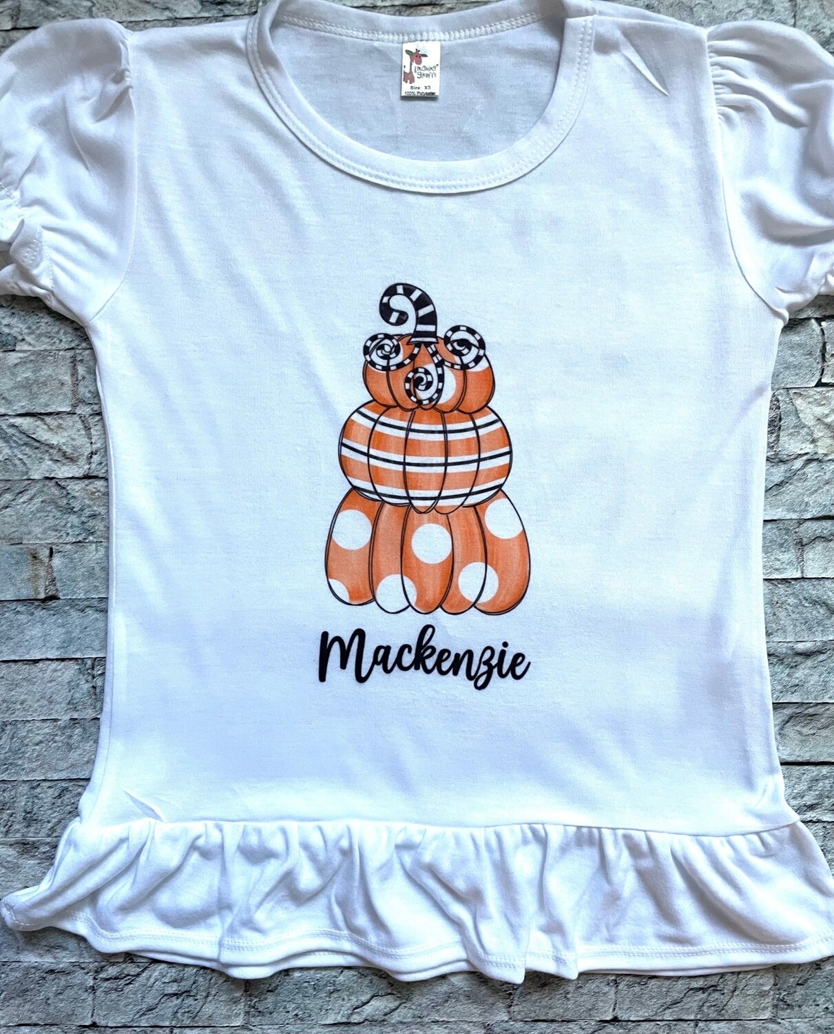 Personalized Stacked Pumpkin Shirt