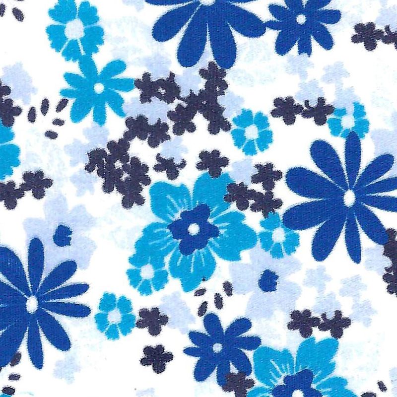 Blue Floral Fabric