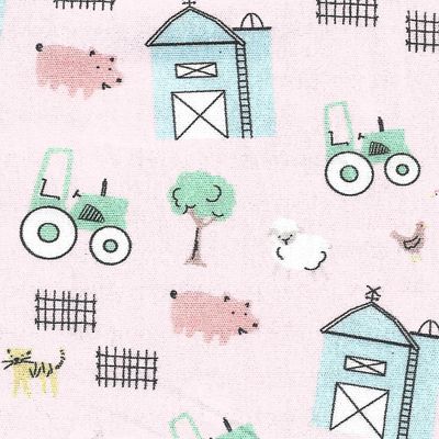 Pink Farm Fabric