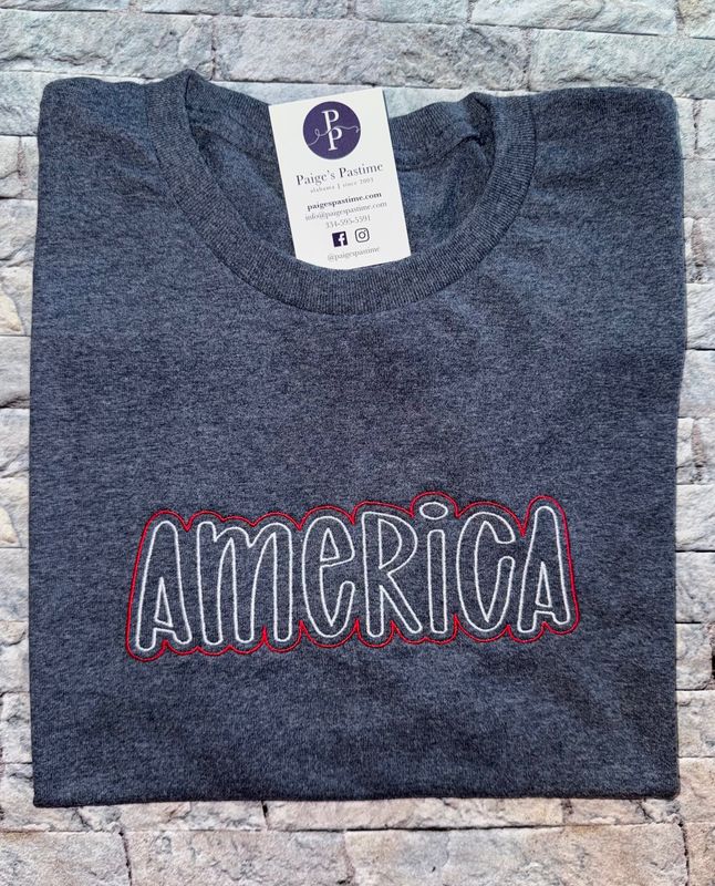 AMERICA Embroidered  Shirt