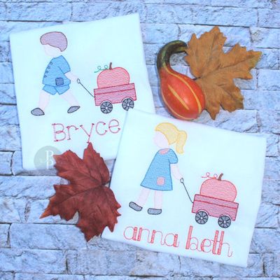 Toddler Pumpkin Wagon