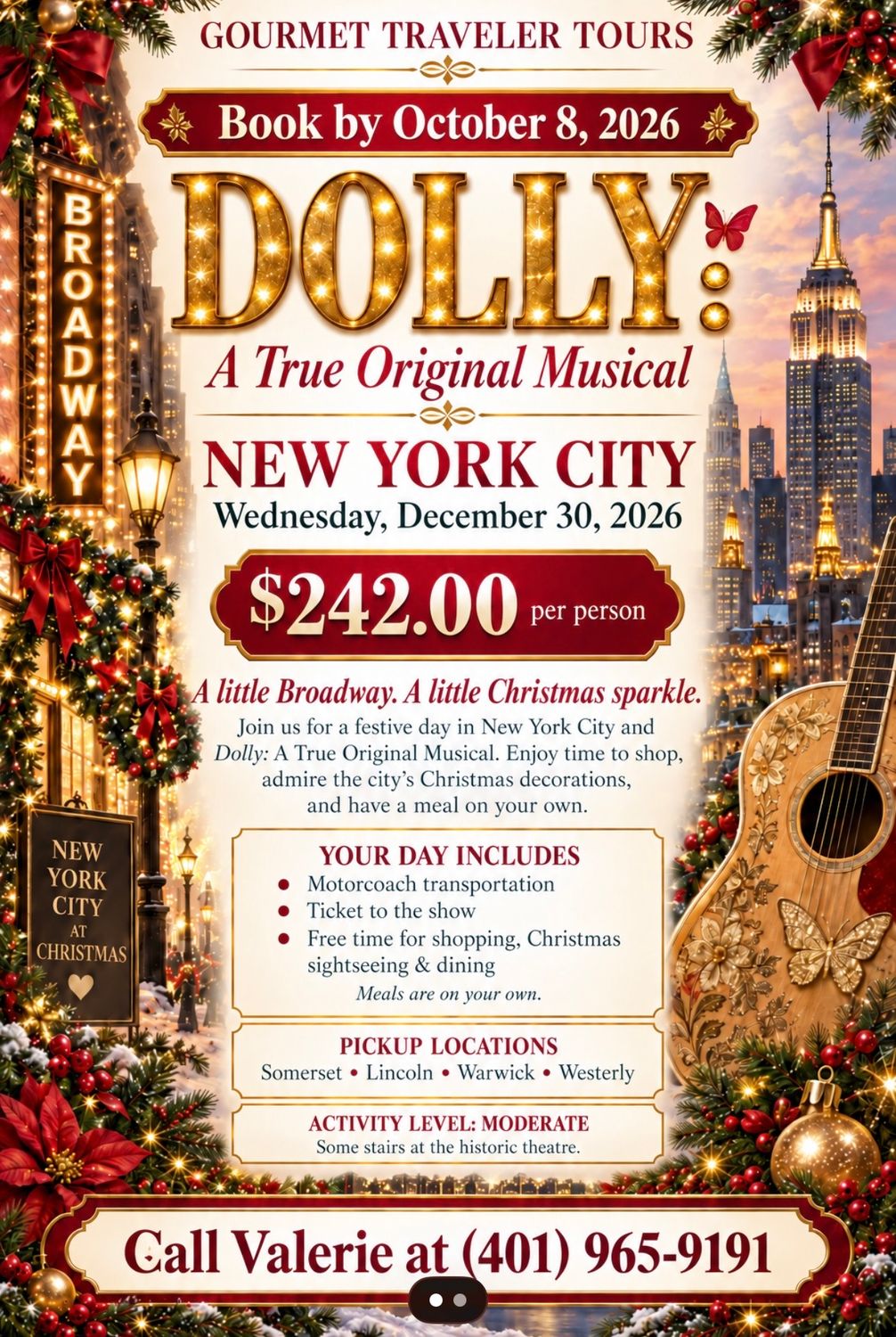 Dolly: A True Original Musical in NYC Wednesday, December 30, 2026 Dolly: A True Original Musical in NYC Wednesday, December 30, 2026