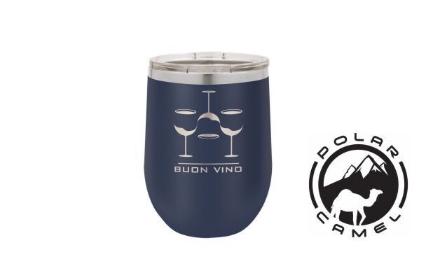 Polar Camel Stemless Wine Tumbler - Navy Blue: 12 oz.-107774