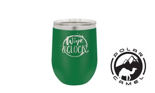Polar Camel Stemless Wine Tumbler - Green: 12 oz.-107778